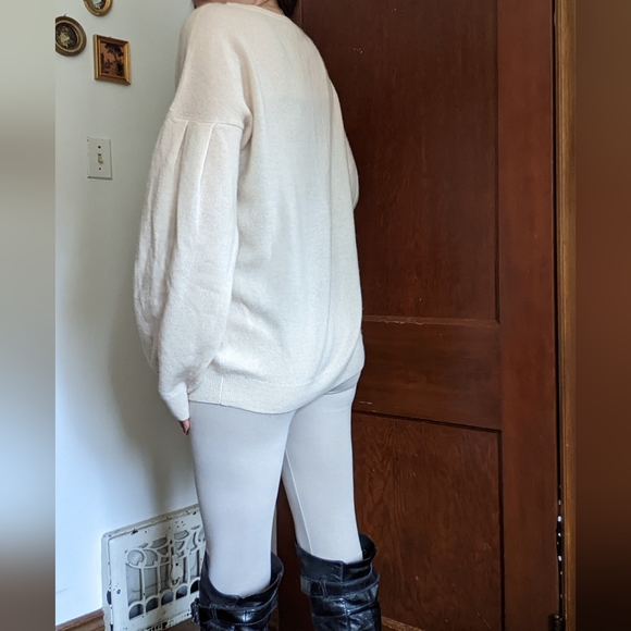 Cashmere Saks Fifth Avenue French Style Sweater Dress - Picture 3 of 13